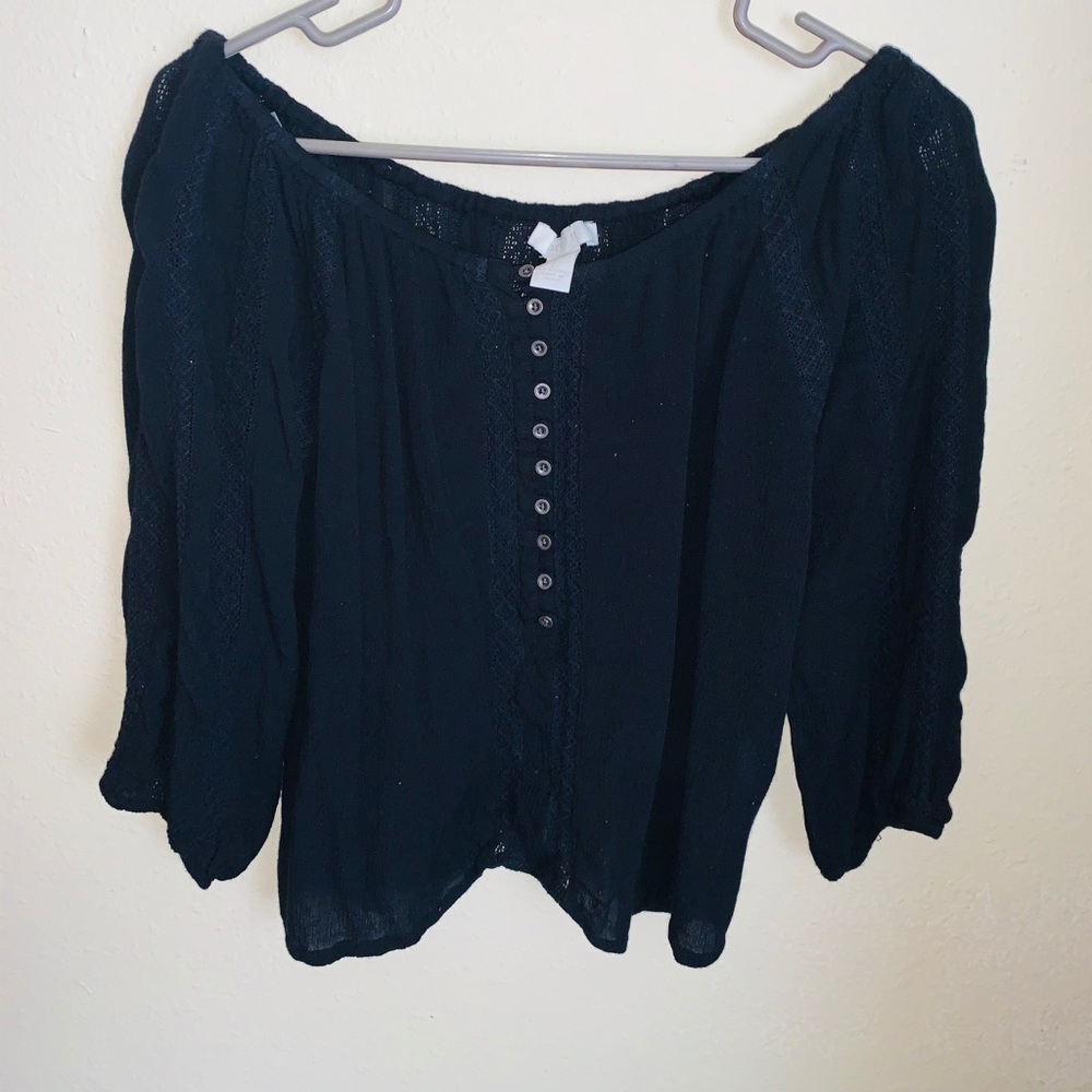 Black Off The Shoulder Small